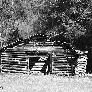 Old log barn