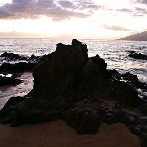 Sunset on the Beach in Maui-1
