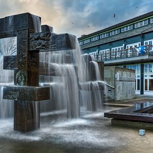 Tetris Fountain, Seattle Waterfront