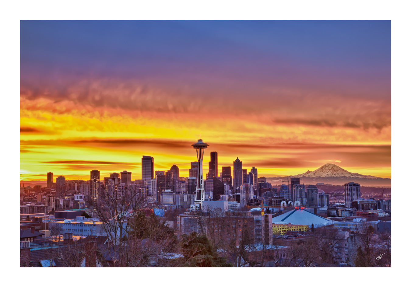 Kerry park on fire.