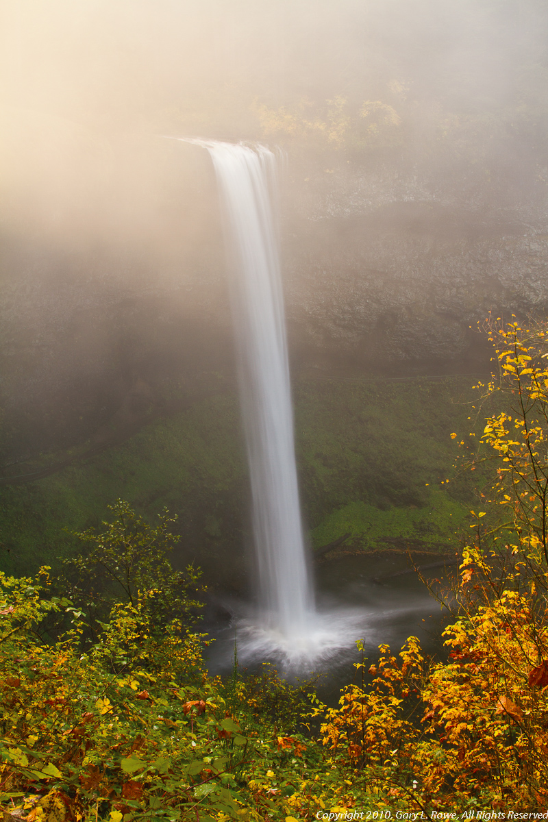 South Falls on a Foggy, Misty Morning - 177 Ft Drop