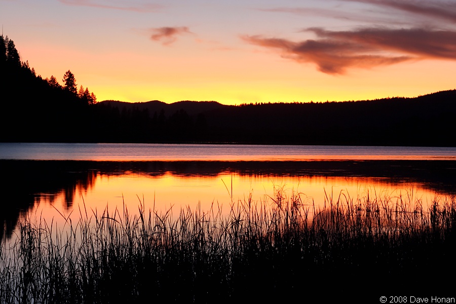 Sunset at Benewah Lake